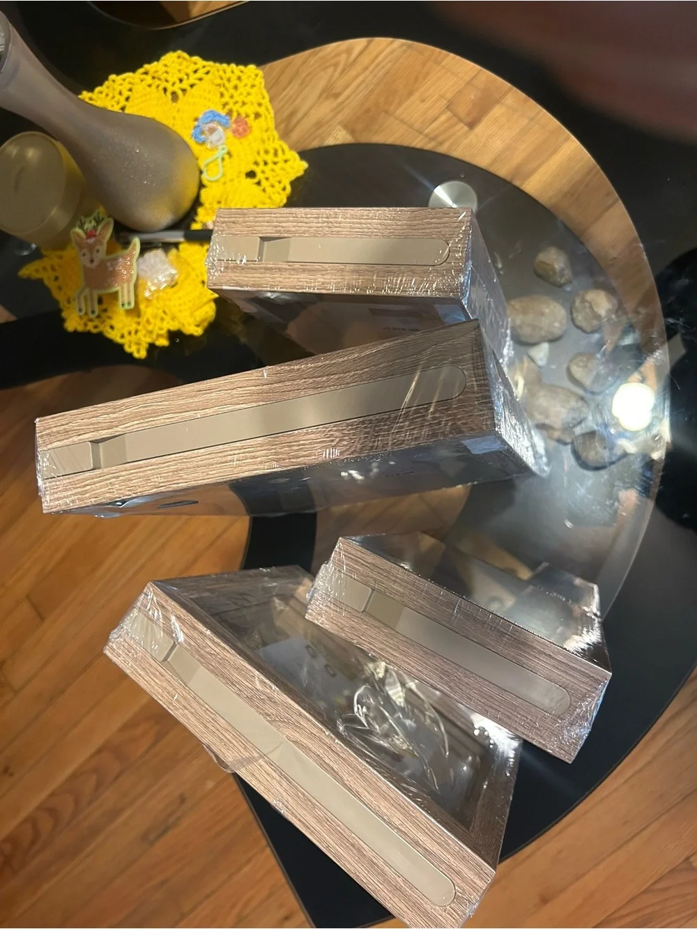 Studio Decor Brown Wood Floating Shadowbox Frames – Set of 4